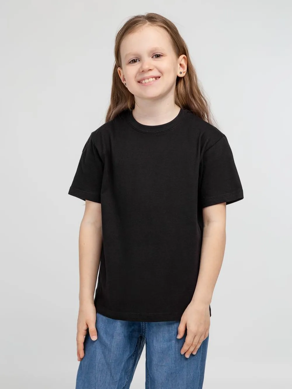 Футболка детская Regent Kids 150 черная, на рост 106-116 см (6 лет) заказать онлайн с вашим дизайном на заказ в Москве и области