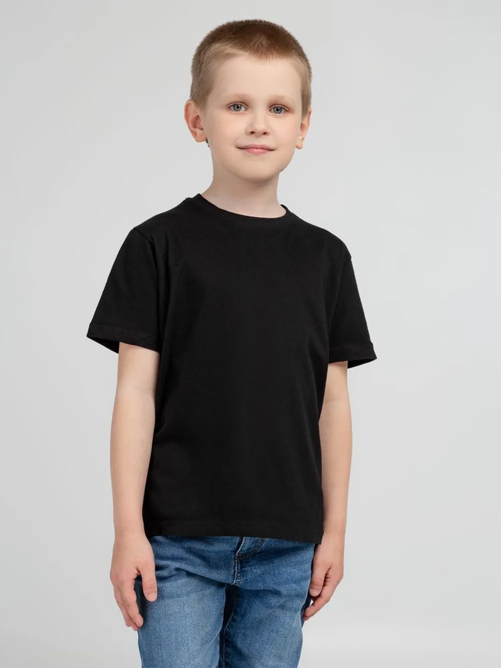 Футболка детская Regent Kids 150 черная, на рост 106-116 см (6 лет) заказать онлайн с вашим дизайном на заказ в Москве и области