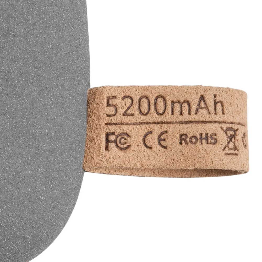 Внешний аккумулятор Pebble 5200 мАч, серый заказать онлайн с вашим дизайном на заказ в Москве и области