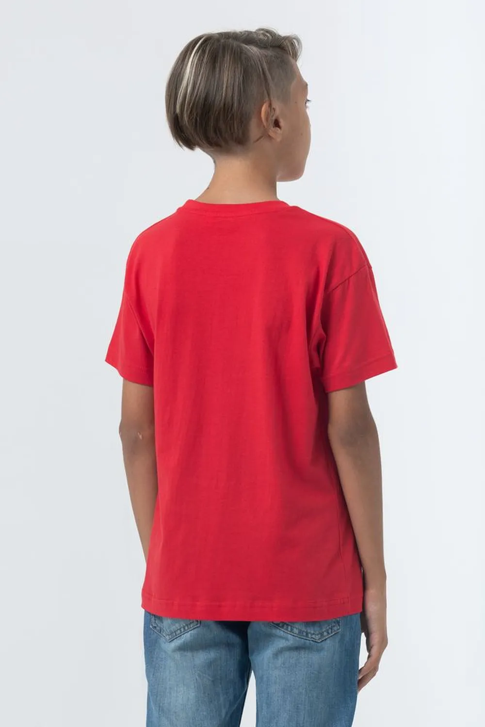 Футболка детская Regent Fit Kids, красная заказать онлайн с вашим дизайном на заказ в Москве и области