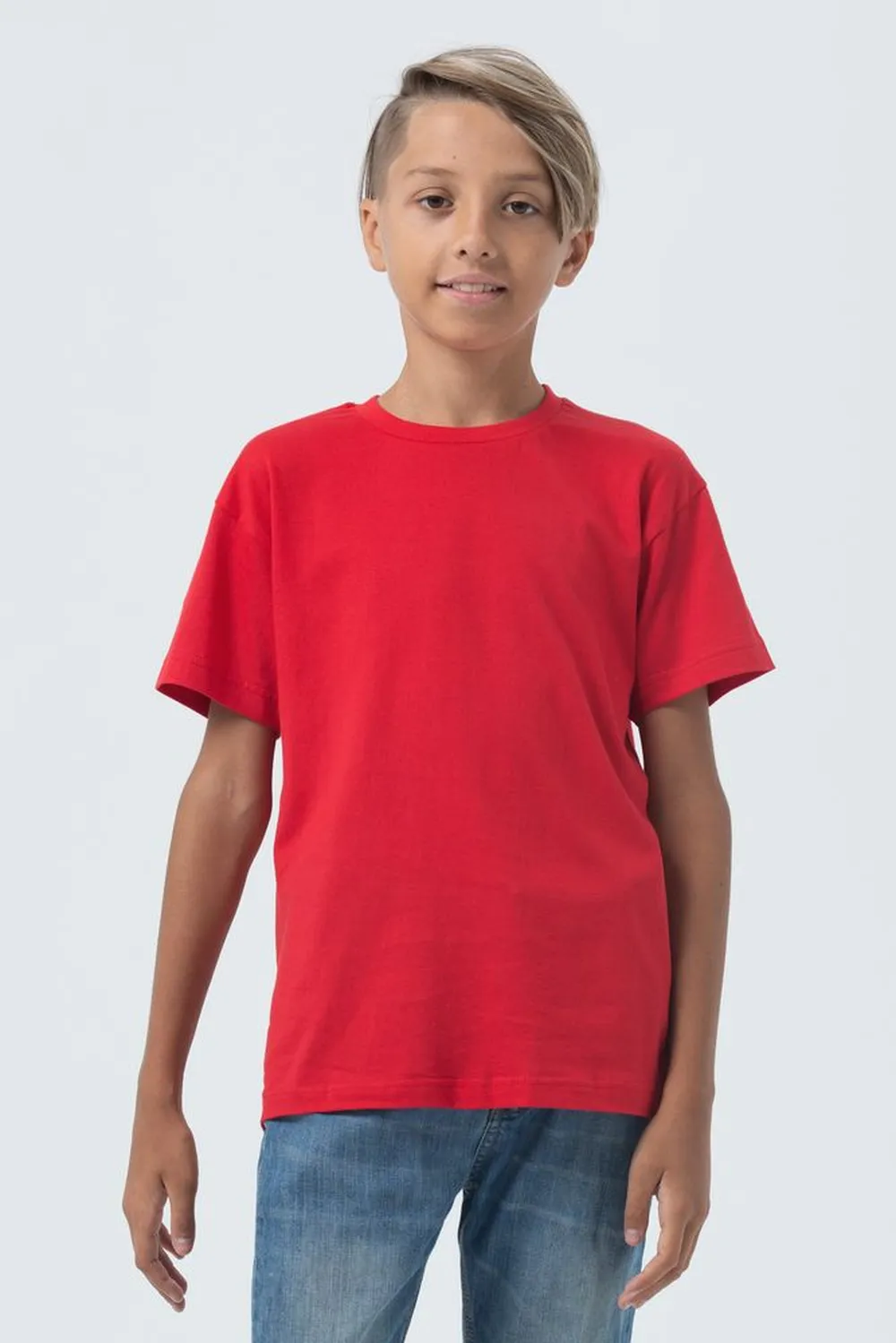 Футболка детская Regent Fit Kids, красная, на рост 130-140 см (10 лет) заказать онлайн с вашим дизайном на заказ в Москве и области