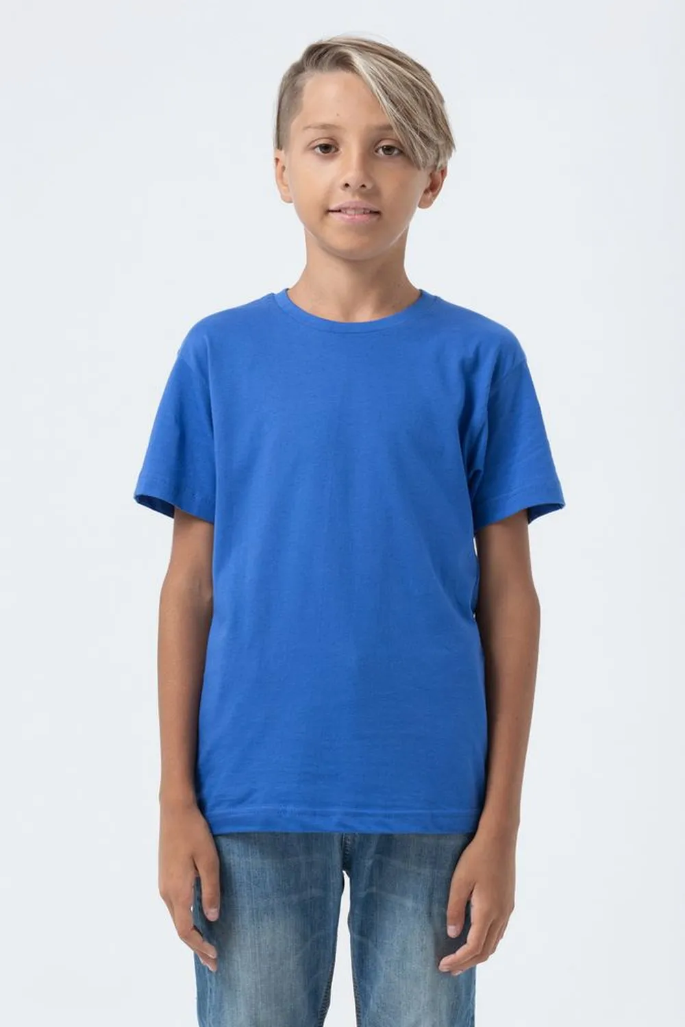 Футболка детская Regent Fit Kids, ярко-синяя, на рост 130-140 см (10 лет) заказать онлайн с вашим дизайном на заказ в Москве и области