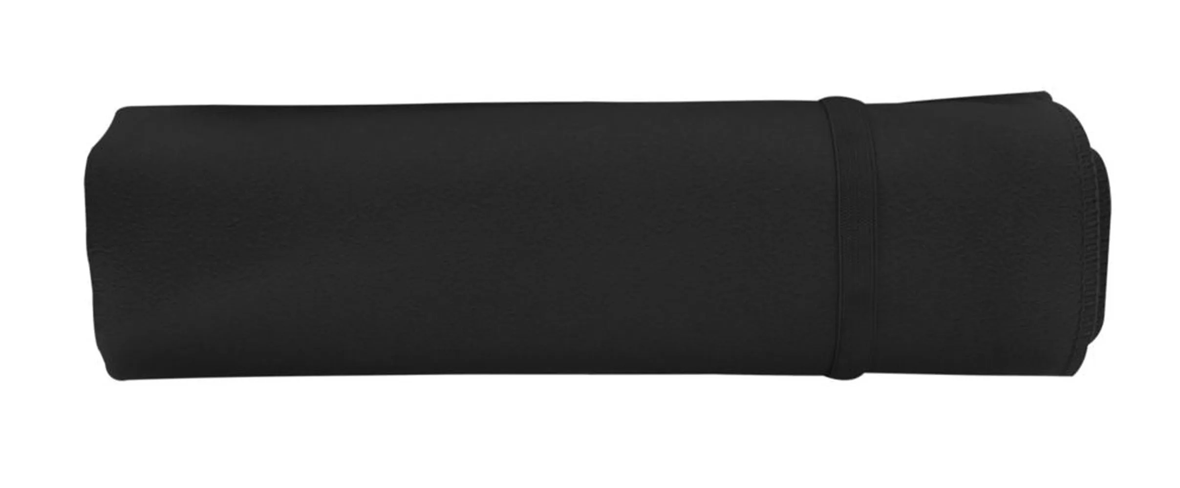 Спортивное полотенце Atoll Medium, черное заказать онлайн с вашим дизайном на заказ в Москве и области