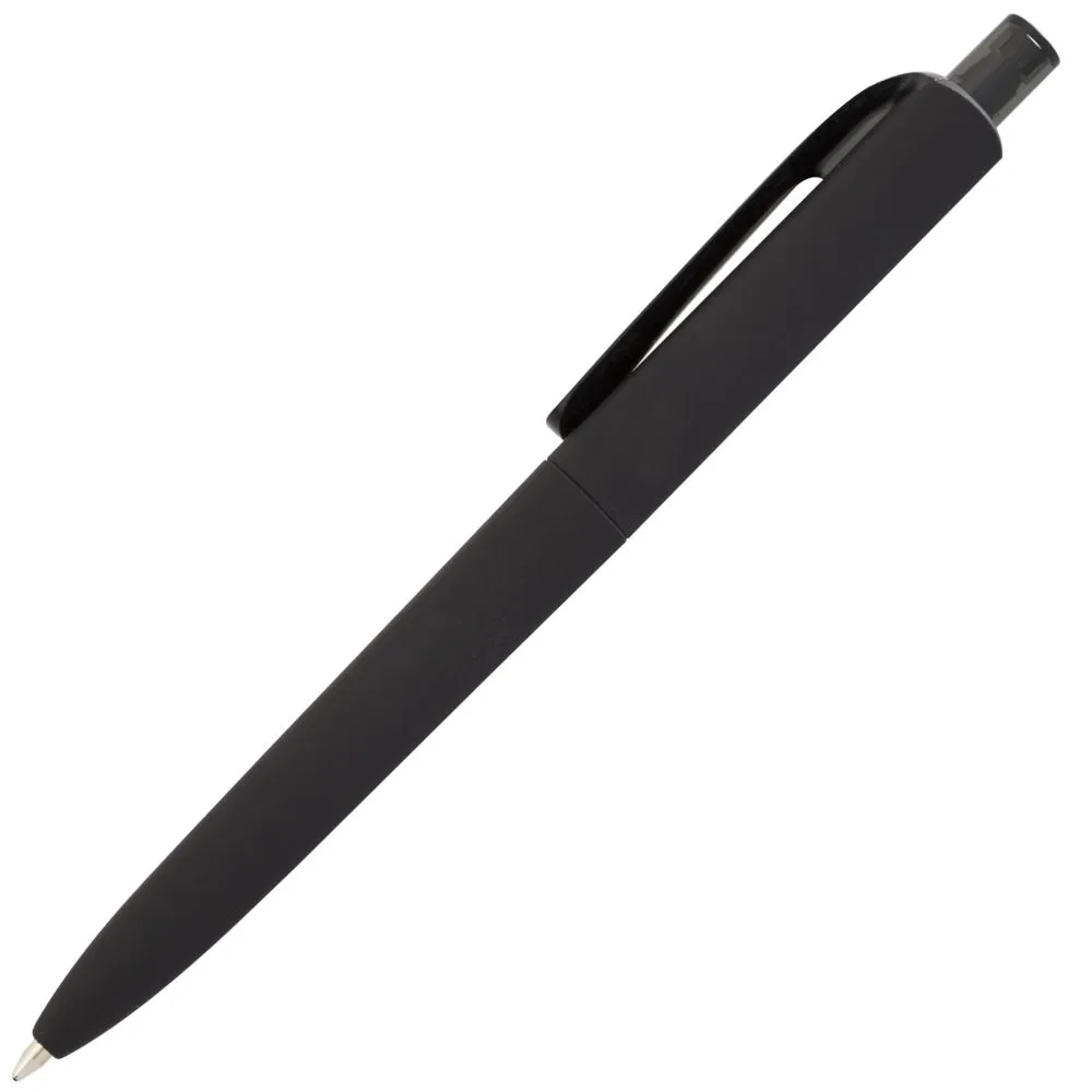 Ручка шариковая Prodir DS8 PRR-Т Soft Touch, черная заказать онлайн с вашим дизайном на заказ в Москве и области