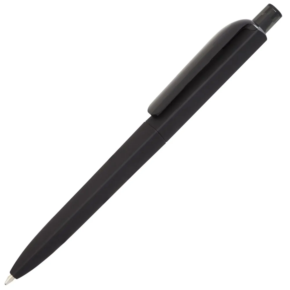 Ручка шариковая Prodir DS8 PRR-Т Soft Touch, черная заказать онлайн с вашим дизайном на заказ в Москве и области