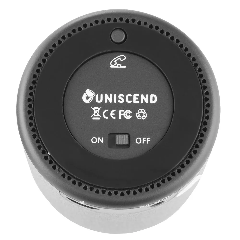 Беспроводная колонка Uniscend Grinder, серая заказать онлайн с вашим дизайном на заказ в Москве и области