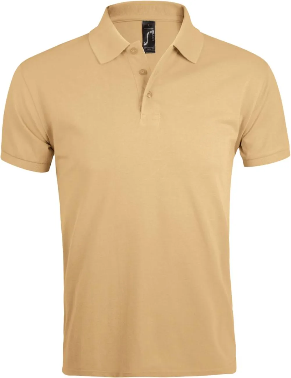 Рубашка-поло Prime Men бежевая заказать онлайн с вашим дизайном на заказ в Москве и области