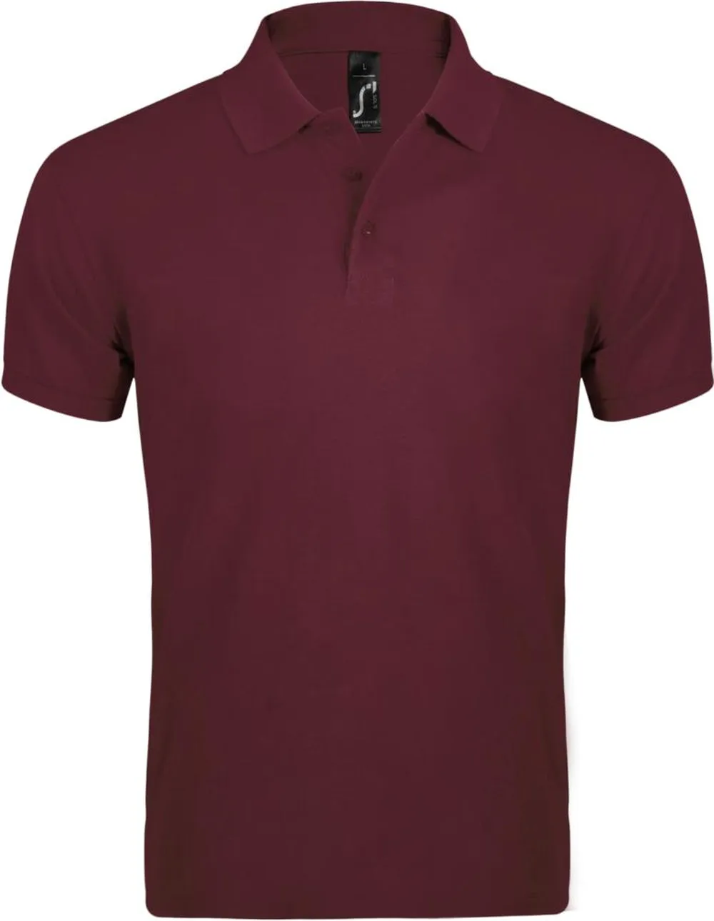 Рубашка поло мужская Prime Men 200 бордовая, размер L заказать онлайн с вашим дизайном на заказ в Москве и области