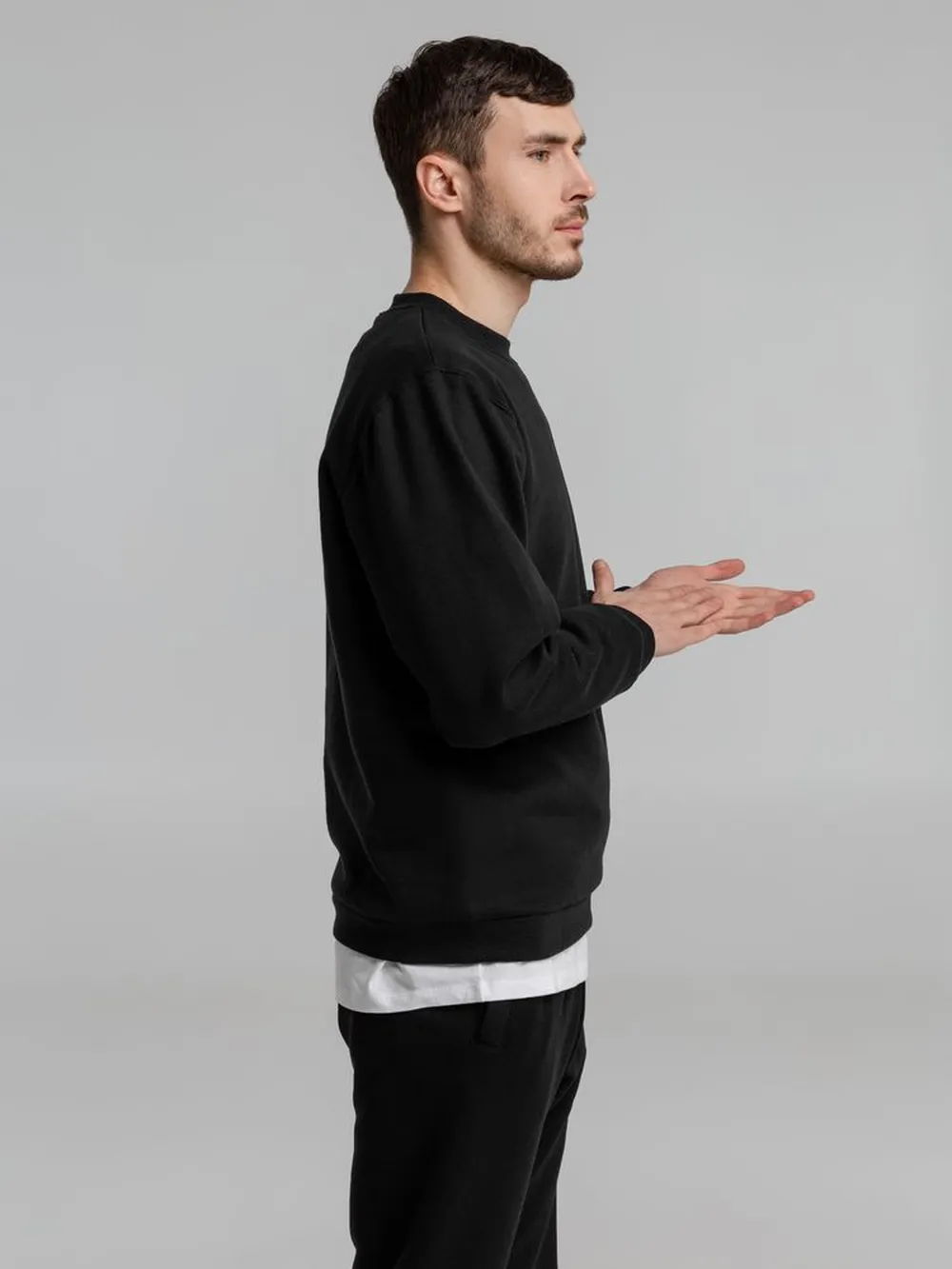 Толстовка Spider 260 черная, размер 3XL заказать онлайн с вашим дизайном на заказ в Москве и области