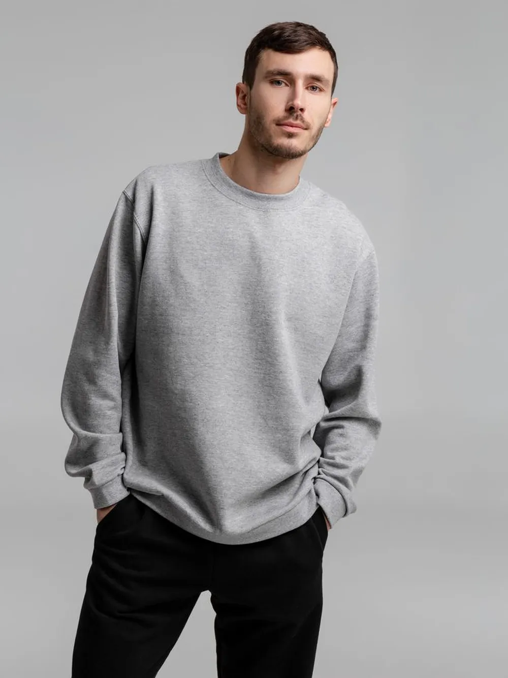 Толстовка Spider 260 серый меланж, размер S заказать онлайн с вашим дизайном на заказ в Москве и области