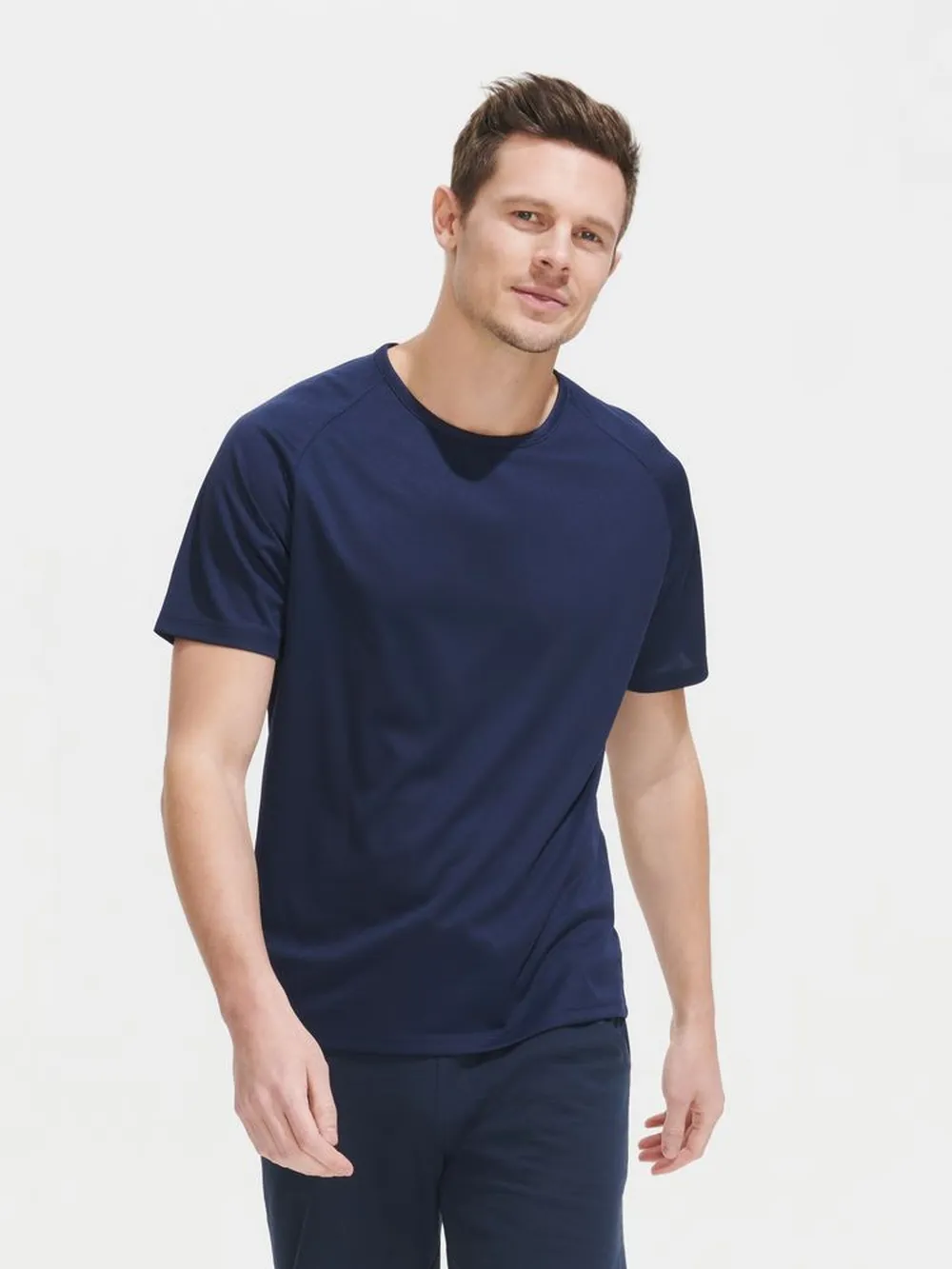 Футболка унисекс Sporty 140 бирюзовая, размер 3XL заказать онлайн с вашим дизайном на заказ в Москве и области