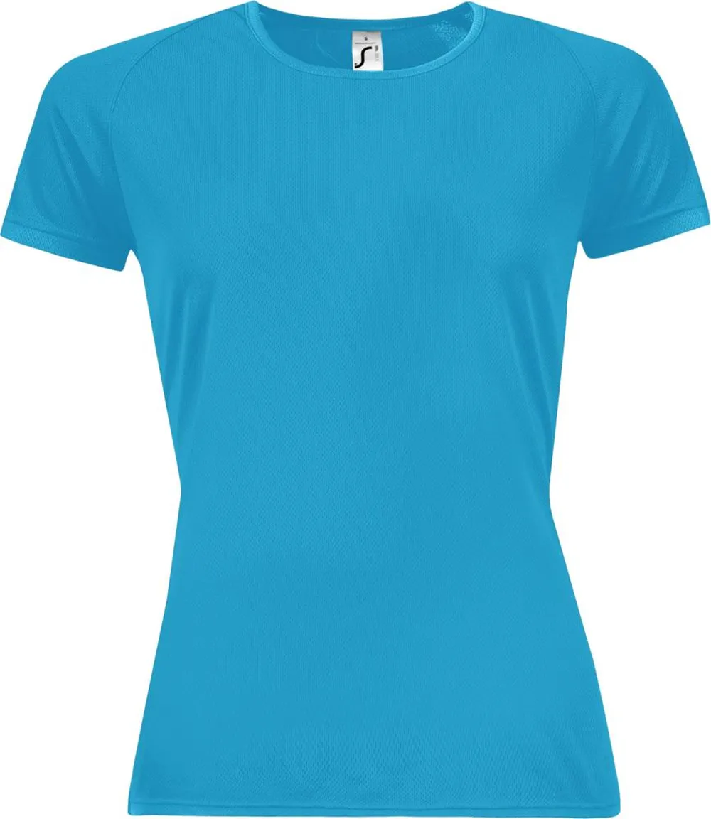 Футболка женская Sporty Women 140 бирюзовая, размер M заказать онлайн с вашим дизайном на заказ в Москве и области