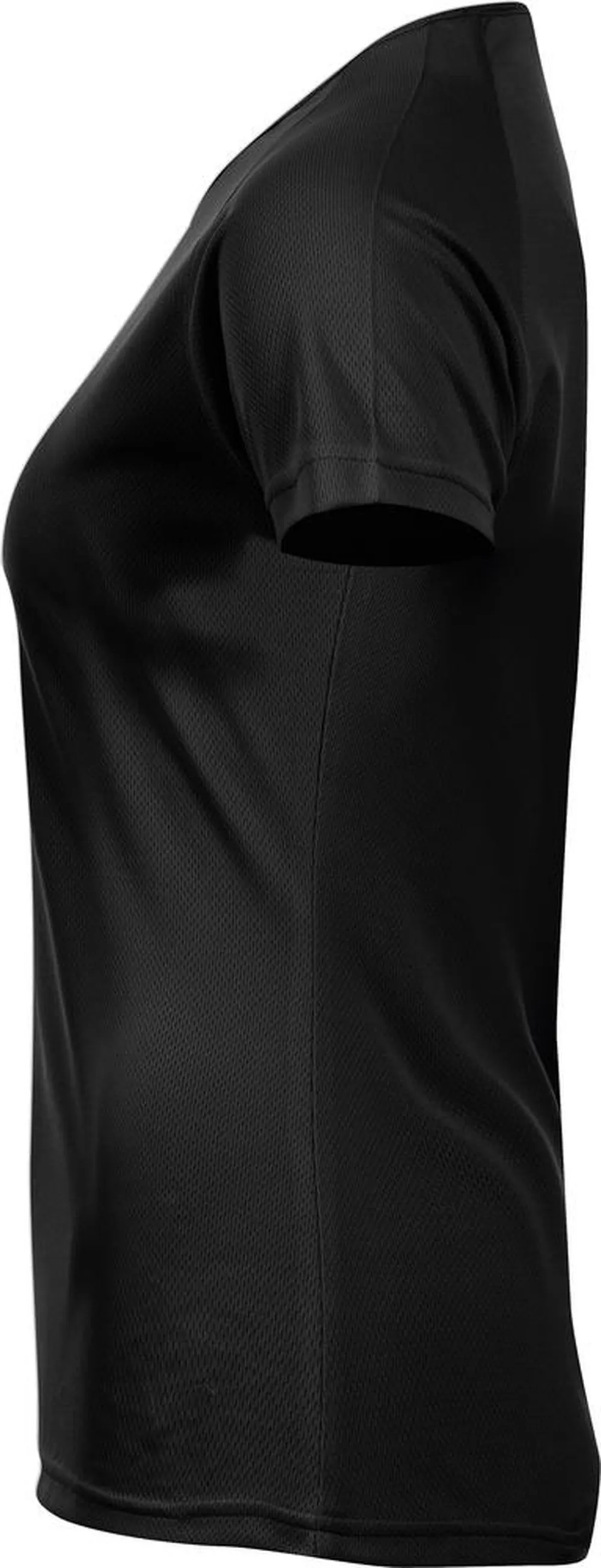 Футболка женская Sporty Women 140 черная, размер XL заказать онлайн с вашим дизайном на заказ в Москве и области
