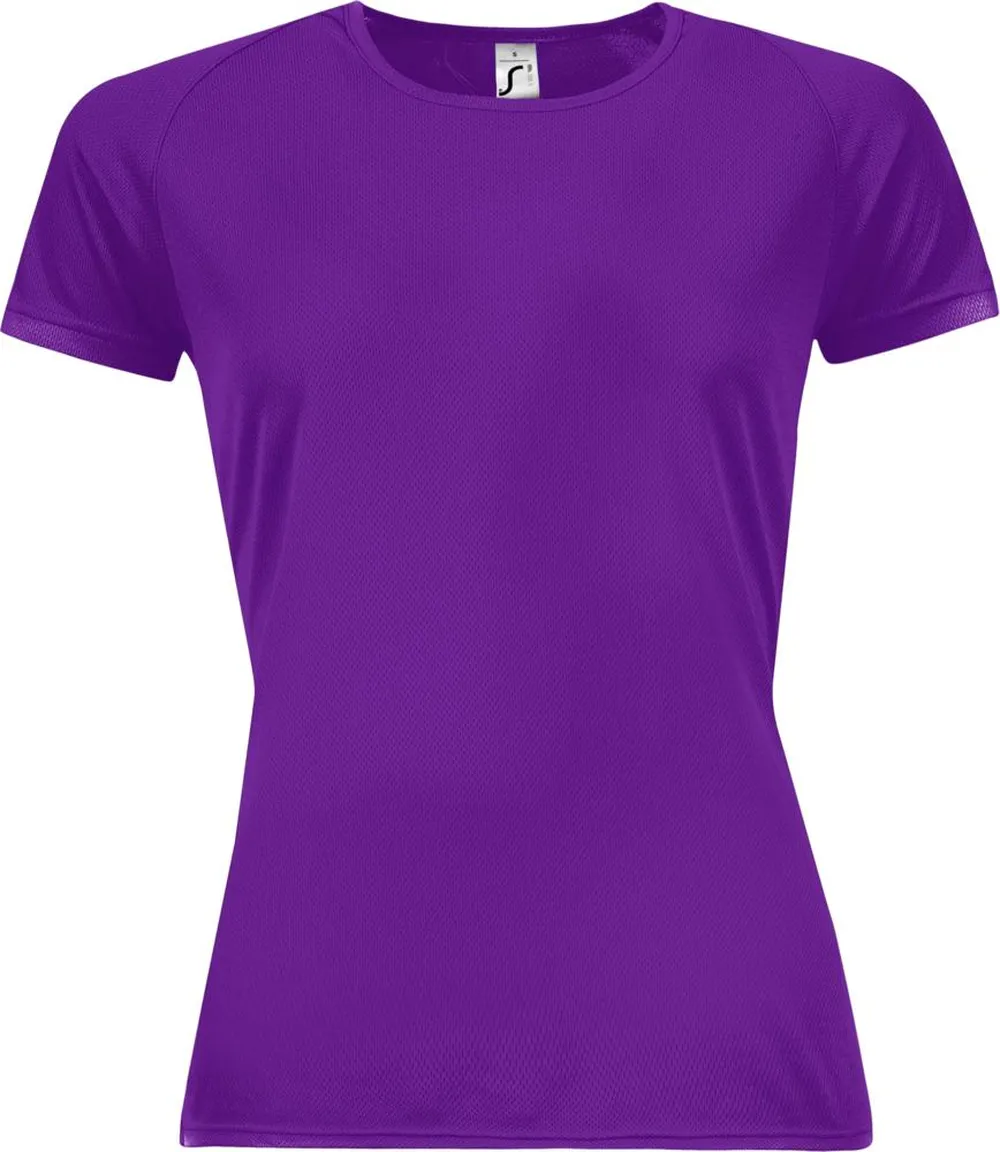 Футболка женская Sporty Women 140 темно-фиолетовая, размер XL заказать онлайн с вашим дизайном на заказ в Москве и области
