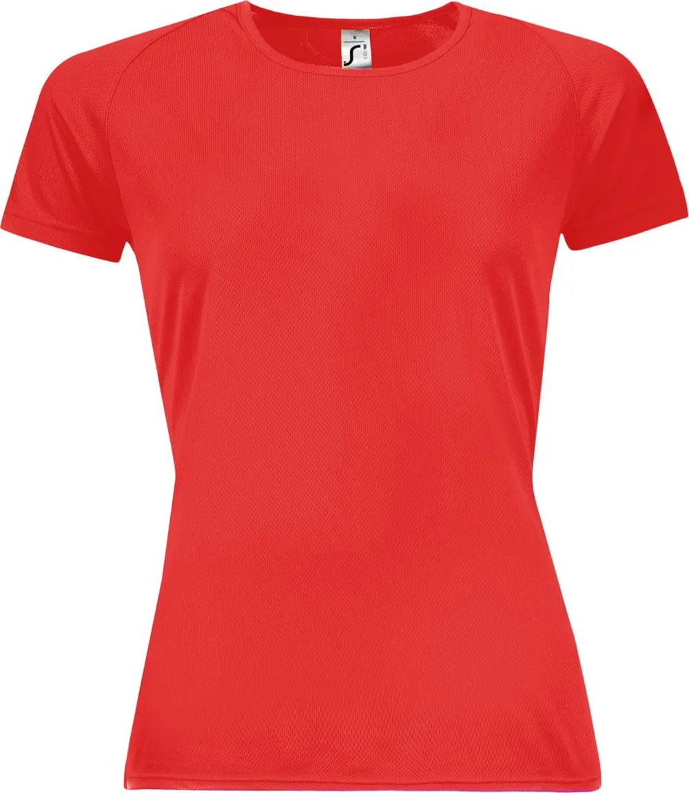 Футболка женская Sporty Women 140 красная, размер XL заказать онлайн с вашим дизайном на заказ в Москве и области