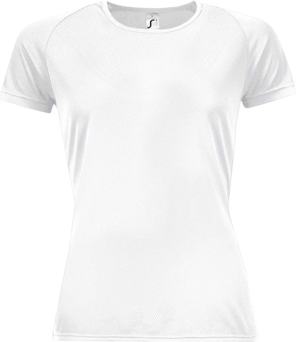 Футболка женская Sporty Women 140 белая, размер XL заказать онлайн с вашим дизайном на заказ в Москве и области