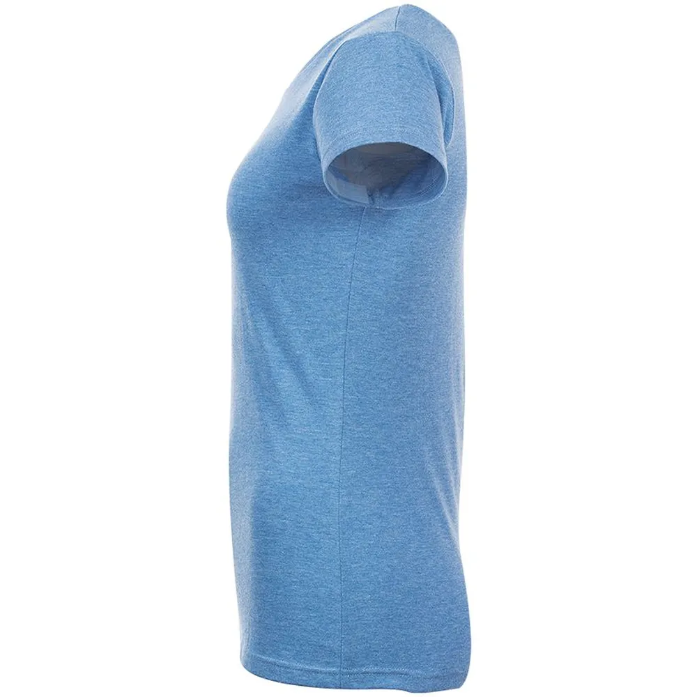 Футболка женская Mixed Women голубой меланж, размер XL заказать онлайн с вашим дизайном на заказ в Москве и области