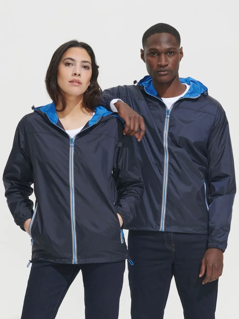 Ветровка Skate, ярко-синяя с неоново-желтым заказать онлайн с вашим дизайном на заказ в Москве и области