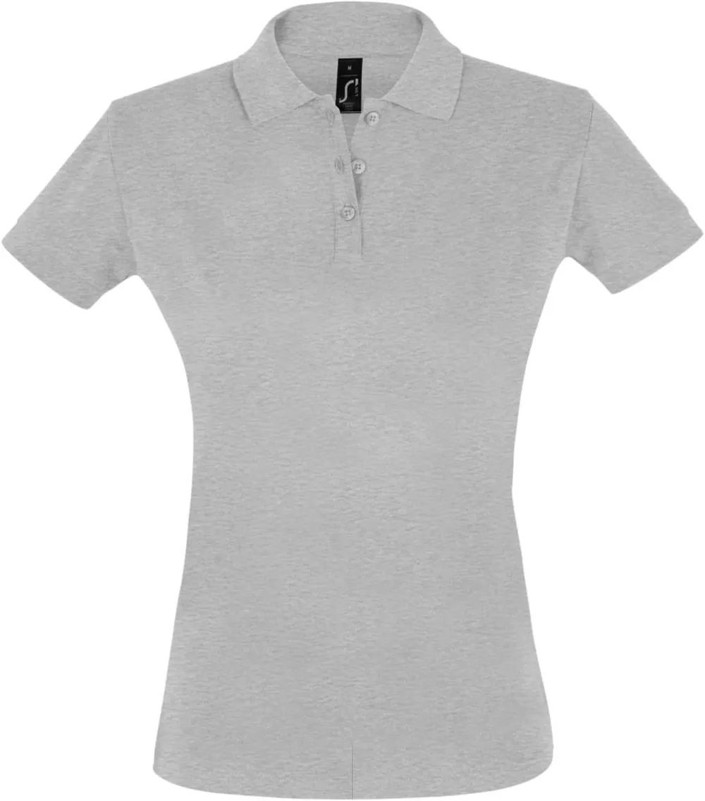 Рубашка поло женская Perfect Women 180 серый меланж, размер XXL заказать онлайн с вашим дизайном на заказ в Москве и области