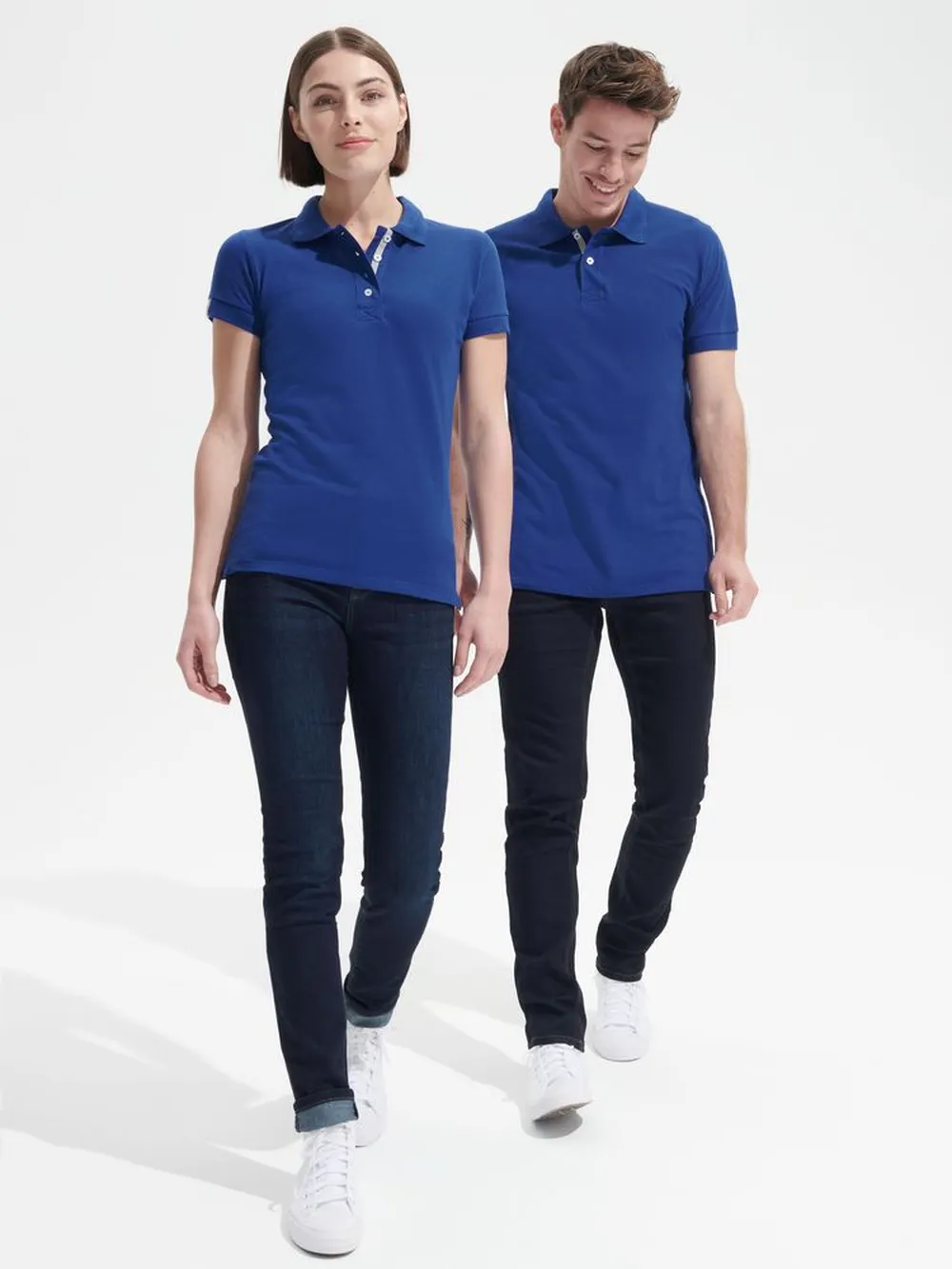 Рубашка поло мужская Portland Men 200 белая, размер M заказать онлайн с вашим дизайном на заказ в Москве и области