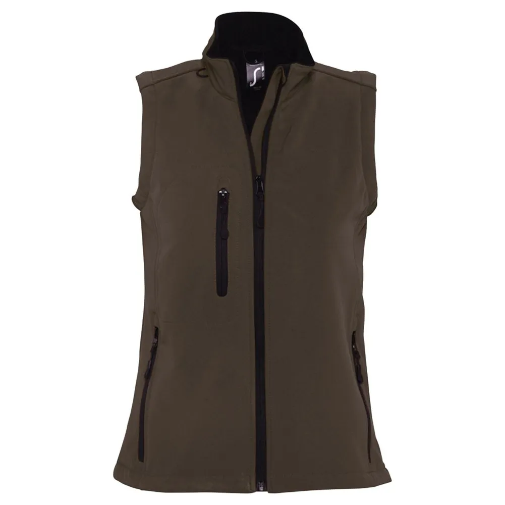 Жилет женский софтшелл Rallye Women шоколадно-коричневый, размер XL заказать онлайн с вашим дизайном на заказ в Москве и области