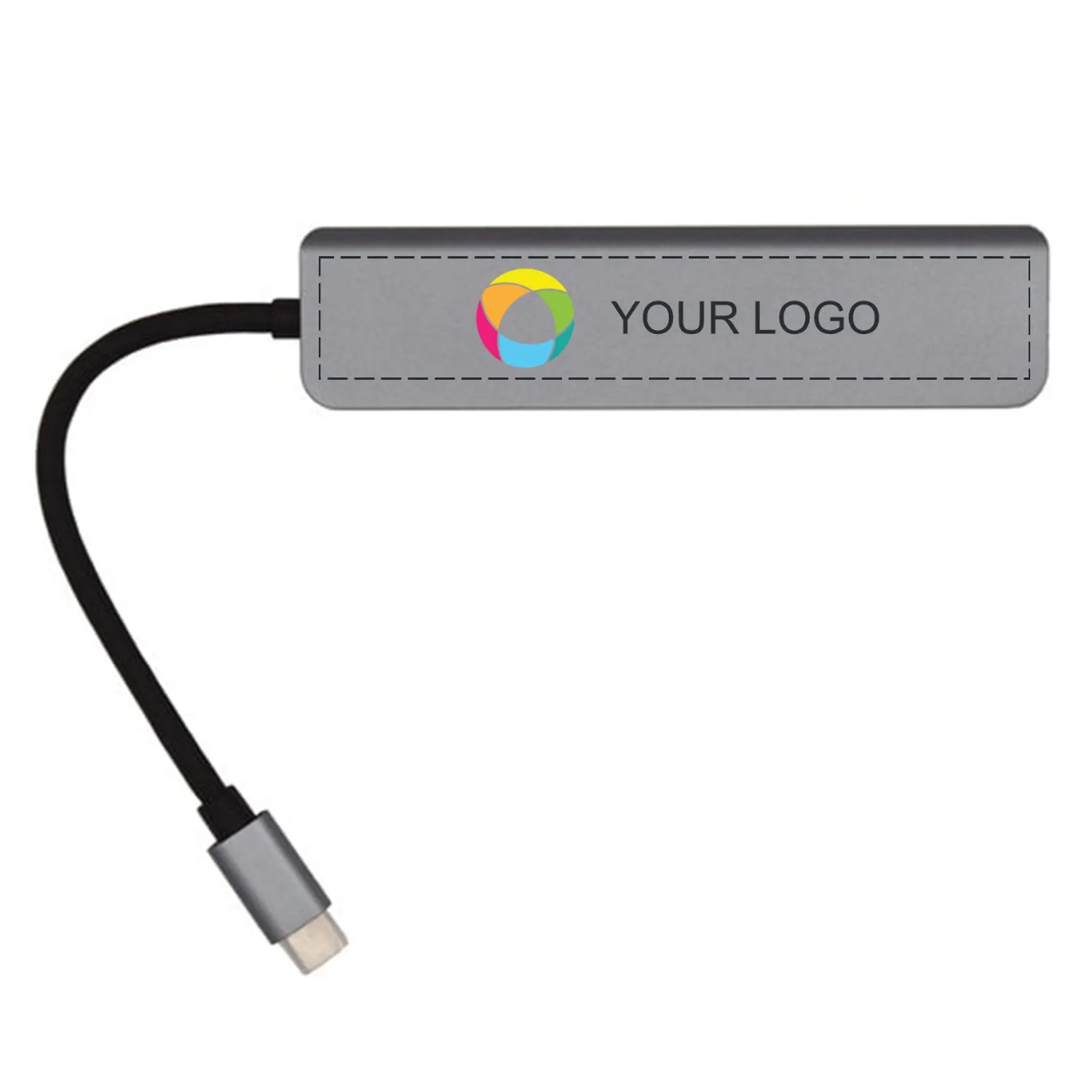 Хаб 6-в-1 с HDMI и USB заказать онлайн с вашим дизайном на заказ в Москве и области