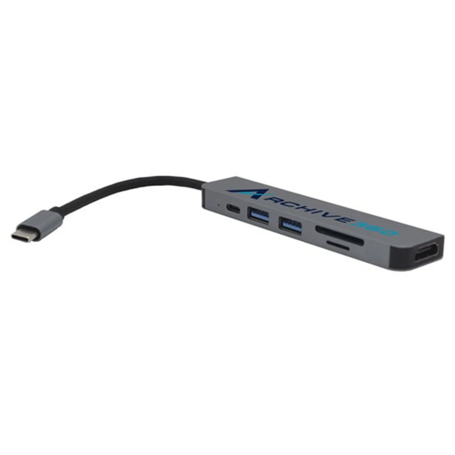 Хаб 6-в-1 с HDMI и USB заказать онлайн с вашим дизайном на заказ в Москве и области