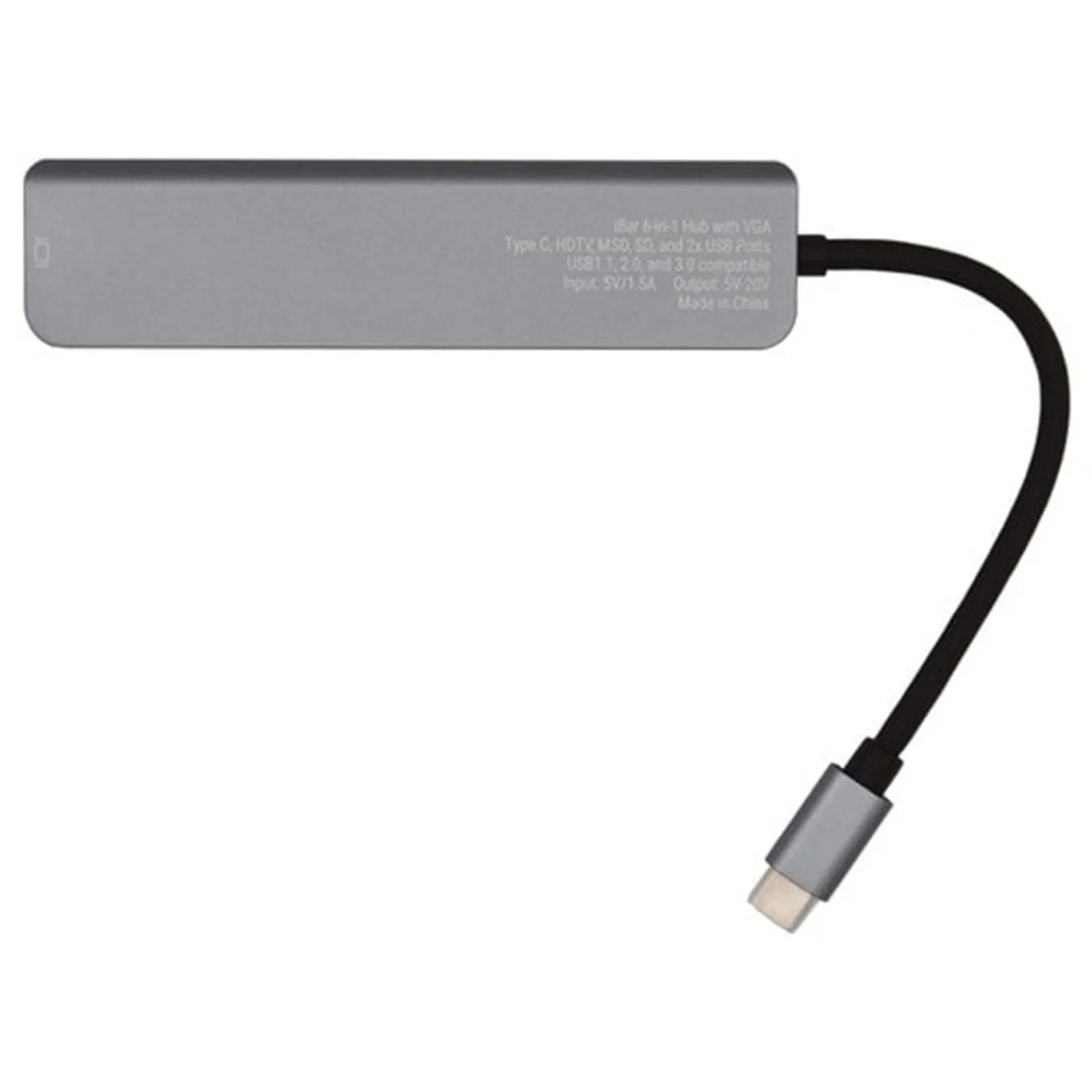 Хаб 6-в-1 с HDMI и USB заказать онлайн с вашим дизайном на заказ в Москве и области