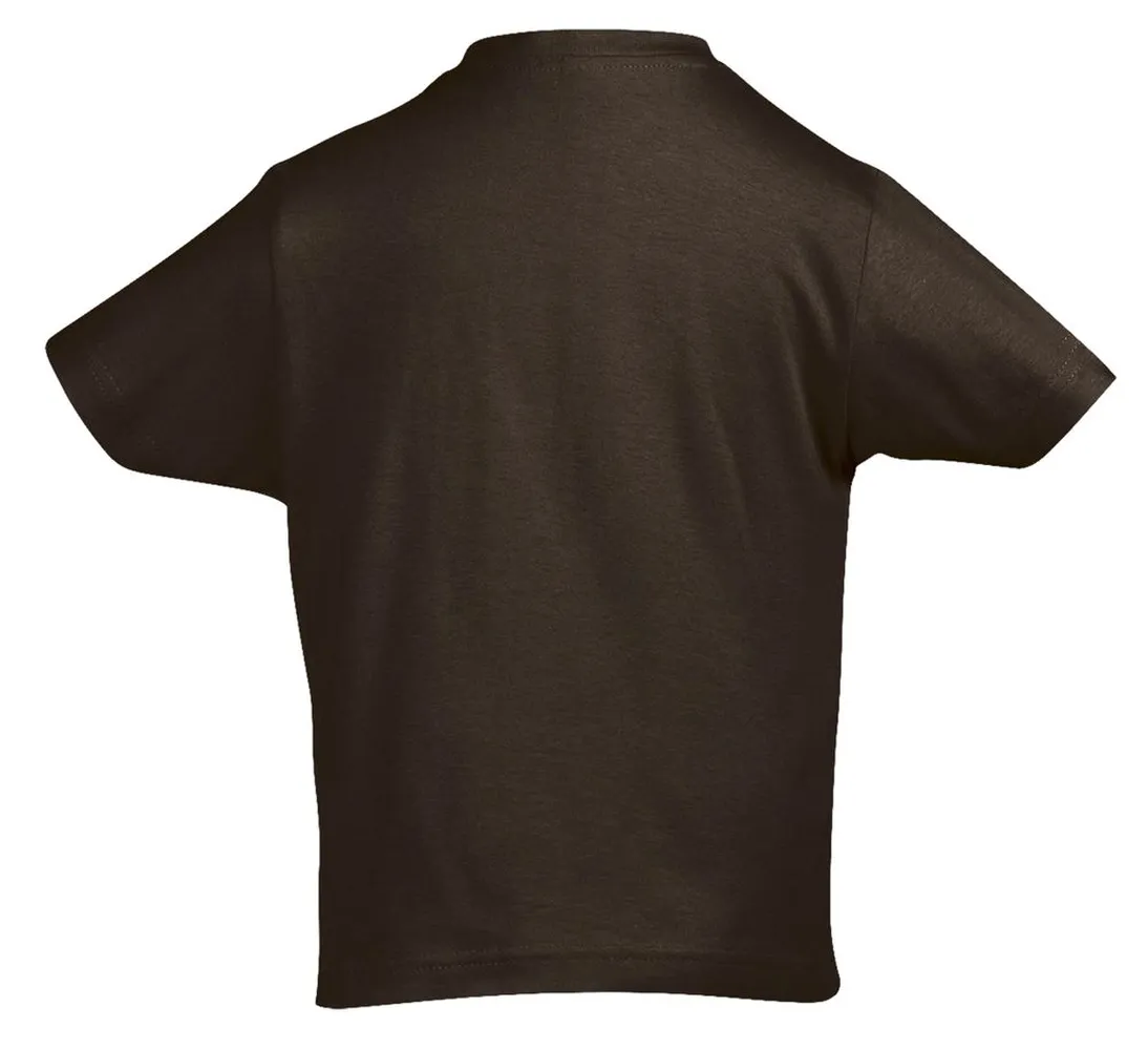 Футболка детская Imperial Kids шоколадно-коричневая, на рост 96-104 см (4 года) заказать онлайн с вашим дизайном на заказ в Москве и области