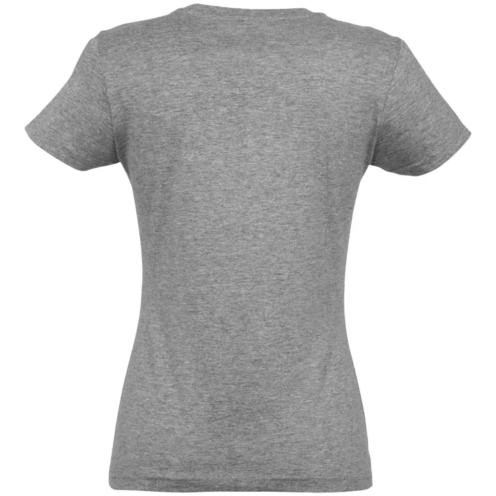 Футболка женская Imperial women 190 серый меланж, размер XXL заказать онлайн с вашим дизайном на заказ в Москве и области