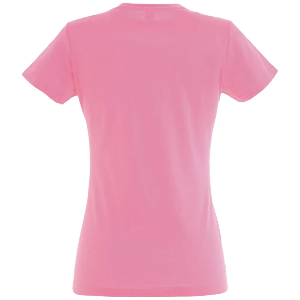 Футболка женская Imperial women 190 розовая, размер M заказать онлайн с вашим дизайном на заказ в Москве и области