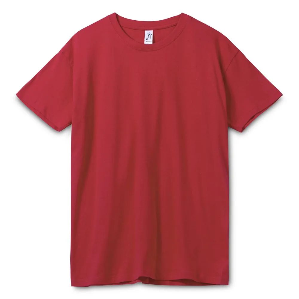 Футболка Regent 150 вишнево-красная, размер S заказать онлайн с вашим дизайном на заказ в Москве и области