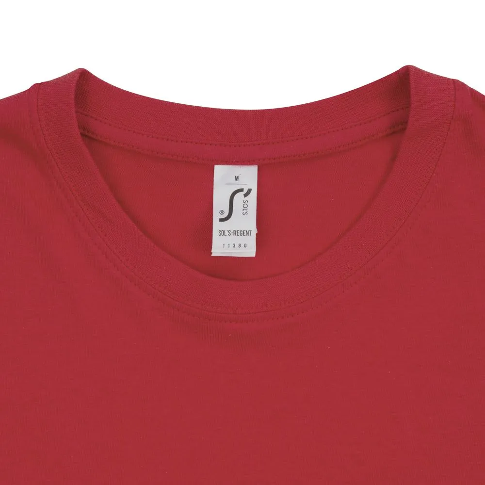 Футболка Regent 150 вишнево-красная, размер S заказать онлайн с вашим дизайном на заказ в Москве и области