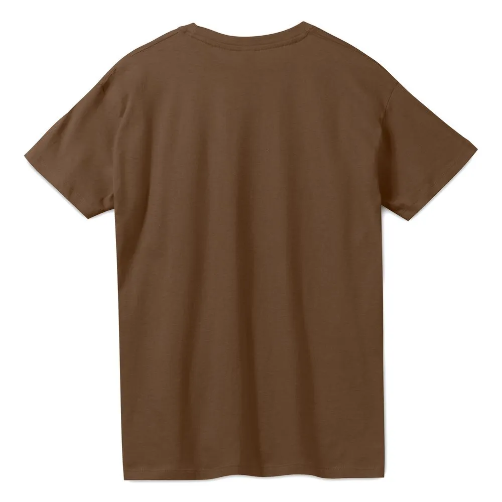Футболка унисекс Regent 150, коричневая заказать онлайн с вашим дизайном на заказ в Москве и области