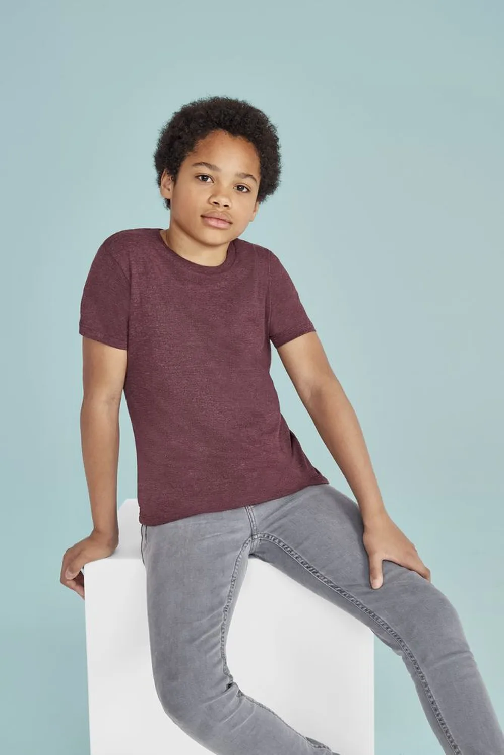 Футболка детская Regent Fit Kids бирюзовая, на рост 106-116 см (6 лет) заказать онлайн с вашим дизайном на заказ в Москве и области