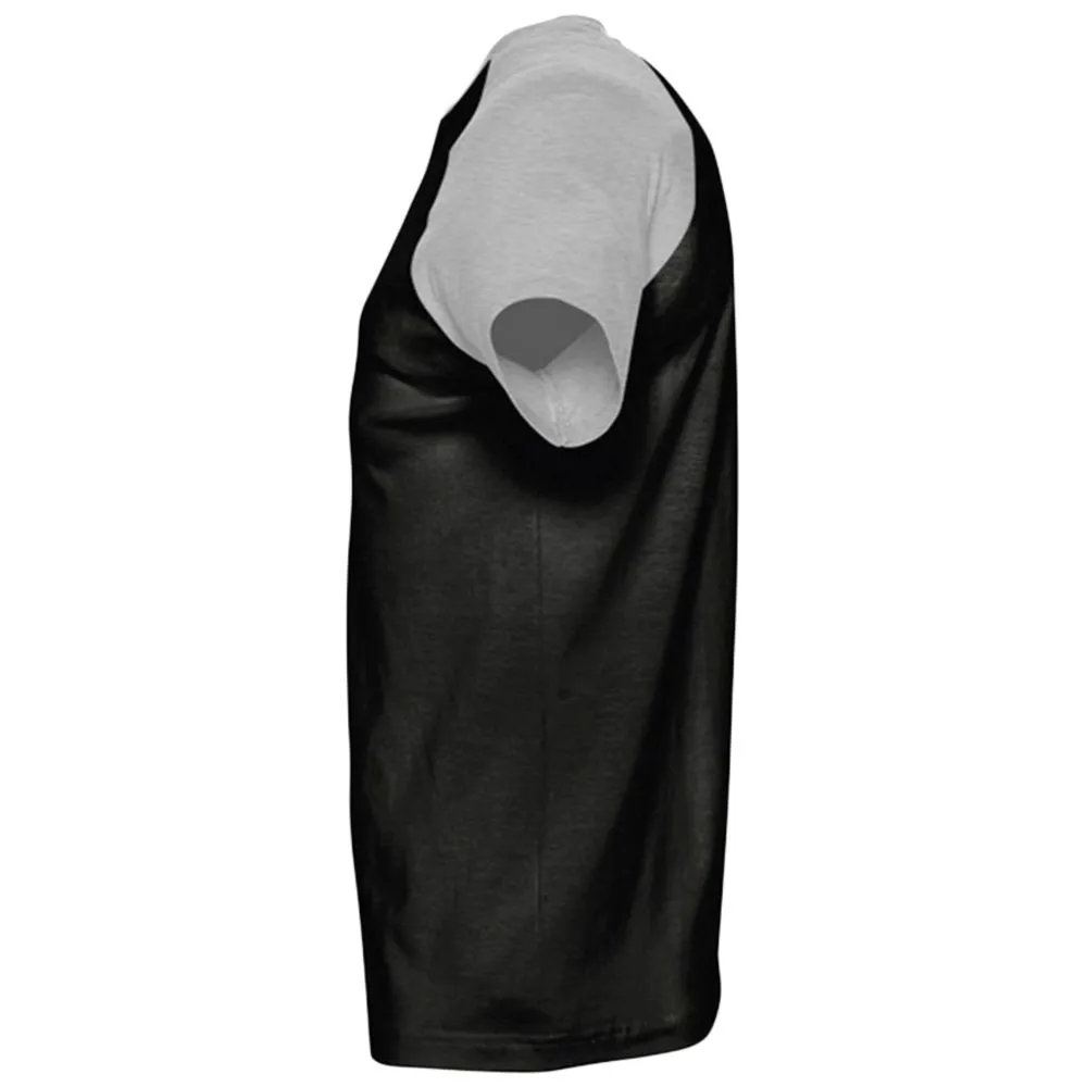 Футболка мужская двухцветная Funky 150, черная с серым меланжем, размер L заказать онлайн с вашим дизайном на заказ в Москве и области