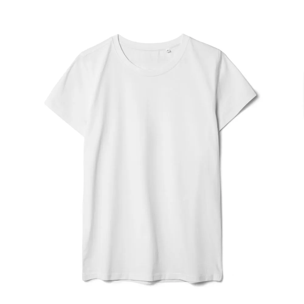 Футболка женская T-bolka Stretch Lady, белая, размер XXL заказать онлайн с вашим дизайном на заказ в Москве и области