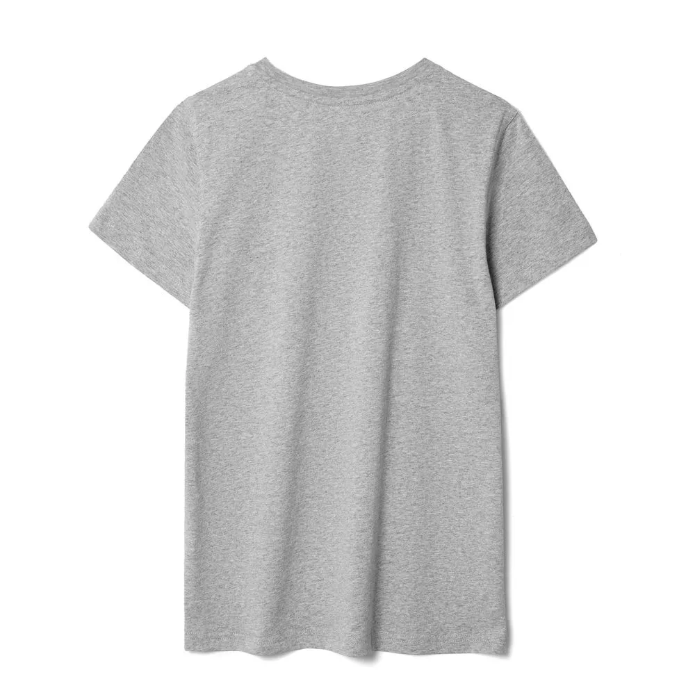 Футболка женская T-bolka Stretch Lady, серый меланж, размер L заказать онлайн с вашим дизайном на заказ в Москве и области