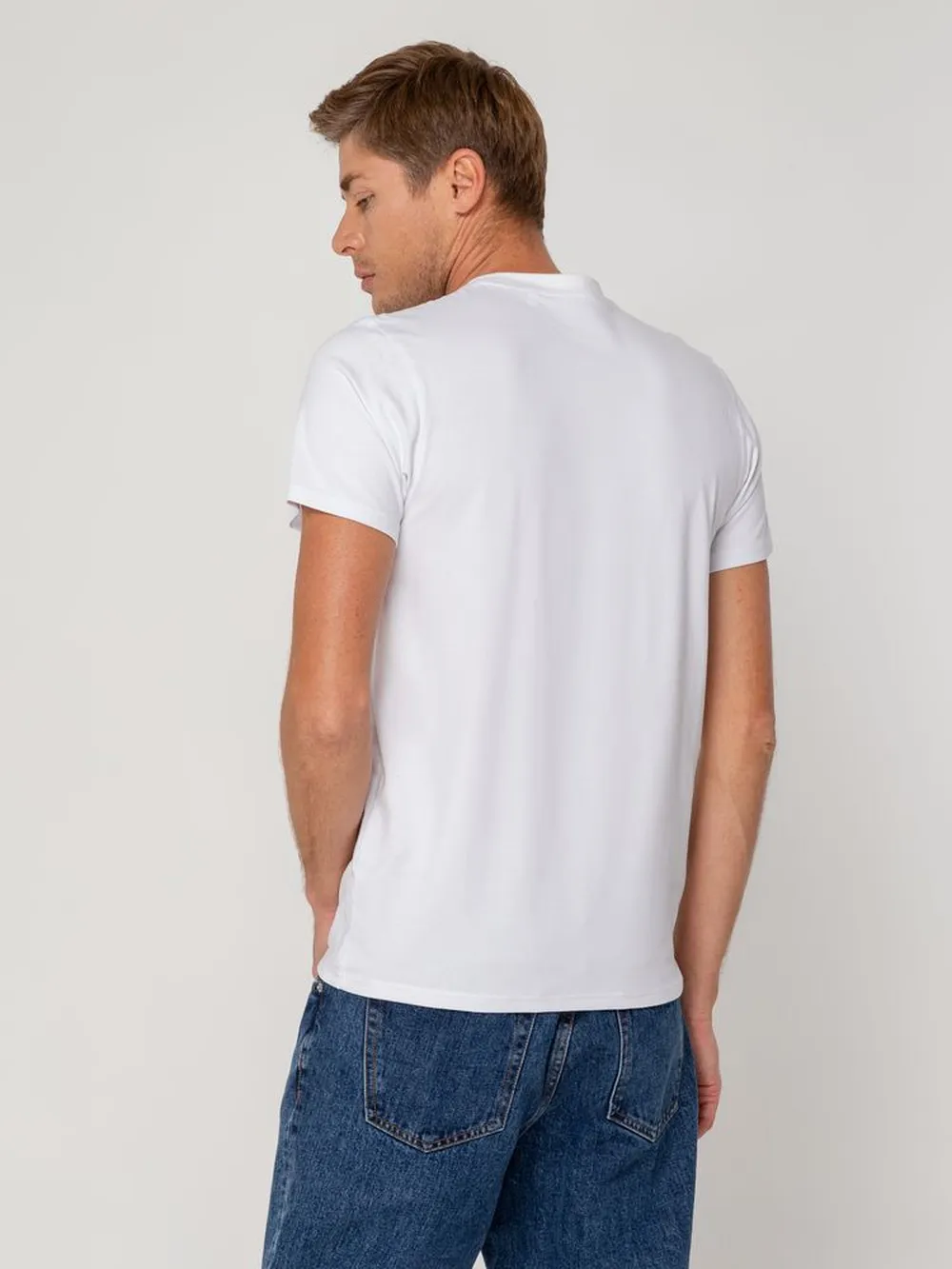 Футболка мужская T-bolka Stretch, белая, размер XXL заказать онлайн с вашим дизайном на заказ в Москве и области