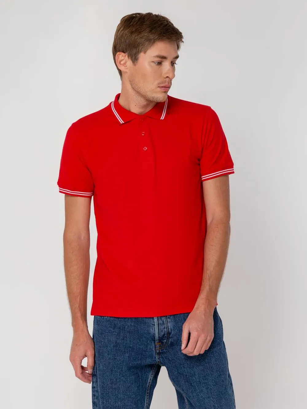 Рубашка поло Virma Stripes, красная, размер S заказать онлайн с вашим дизайном на заказ в Москве и области