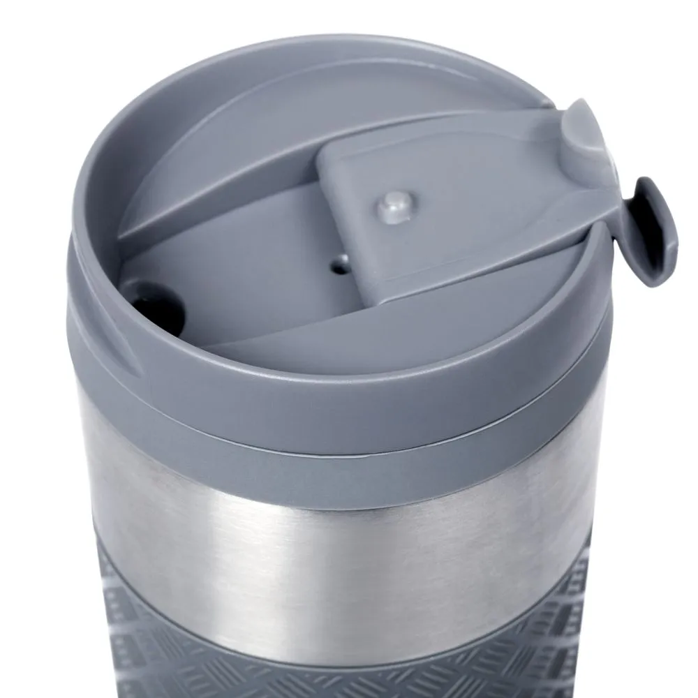 Термостакан Hard Work, вакуумный, серебристый заказать онлайн с вашим дизайном на заказ в Москве и области