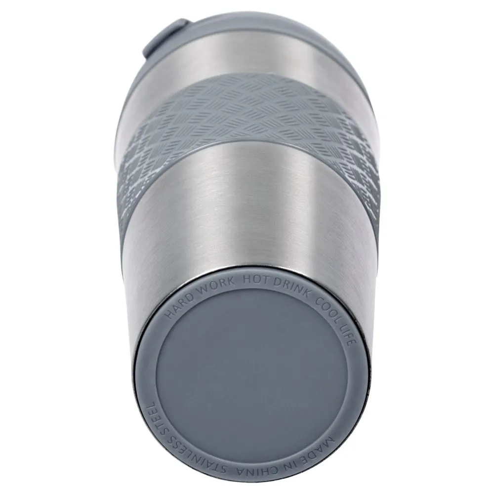 Термостакан Hard Work, вакуумный, серебристый заказать онлайн с вашим дизайном на заказ в Москве и области