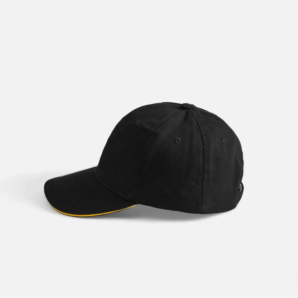 Бейсболка Buffalo, черная с желтым заказать онлайн с вашим дизайном на заказ в Москве и области