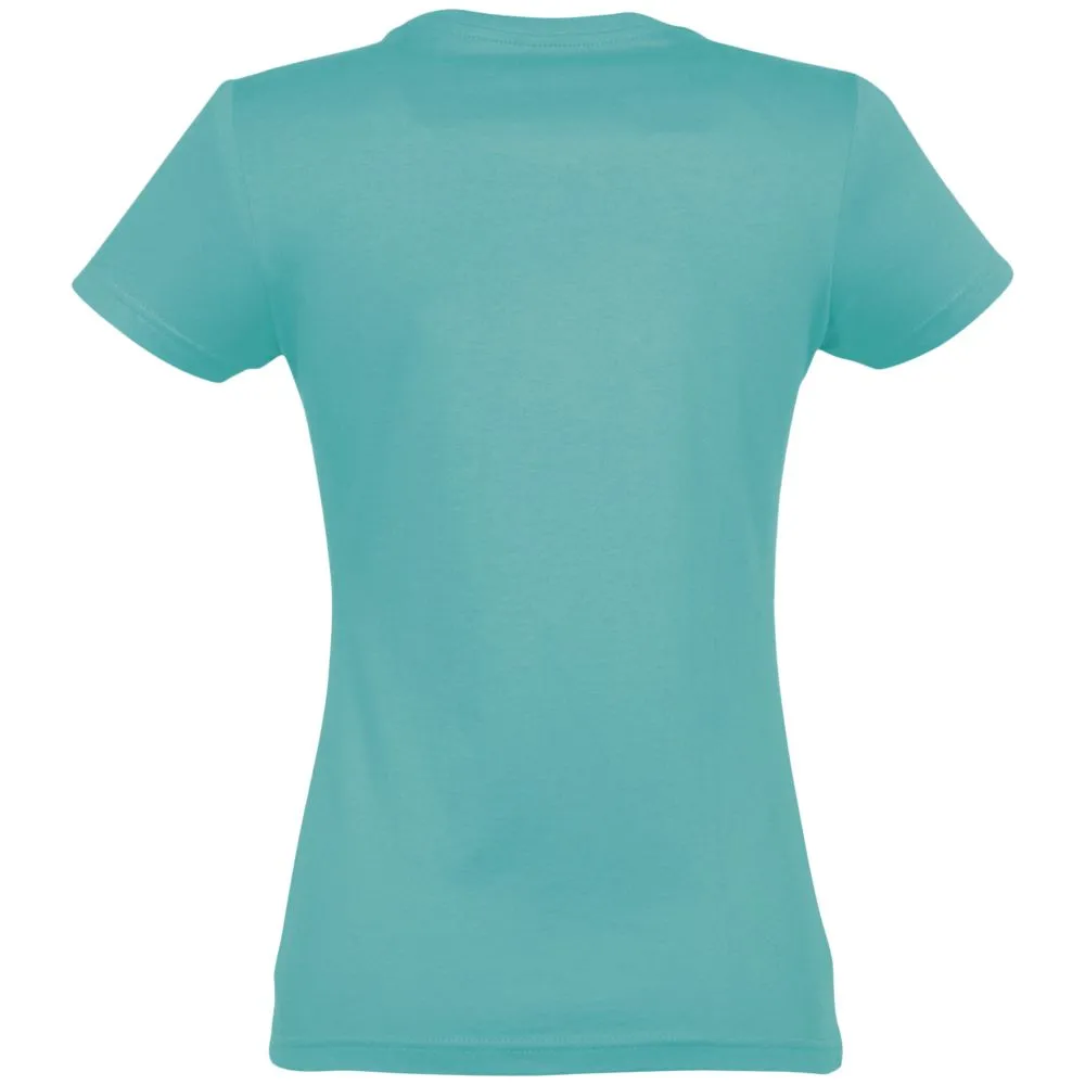 Футболка женская Imperial Women карибский голубой, размер L заказать онлайн с вашим дизайном на заказ в Москве и области