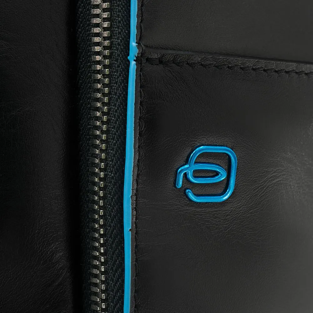 Сумка с отделением для ноутбука Piquadro Blue Square, черная заказать онлайн с вашим дизайном на заказ в Москве и области