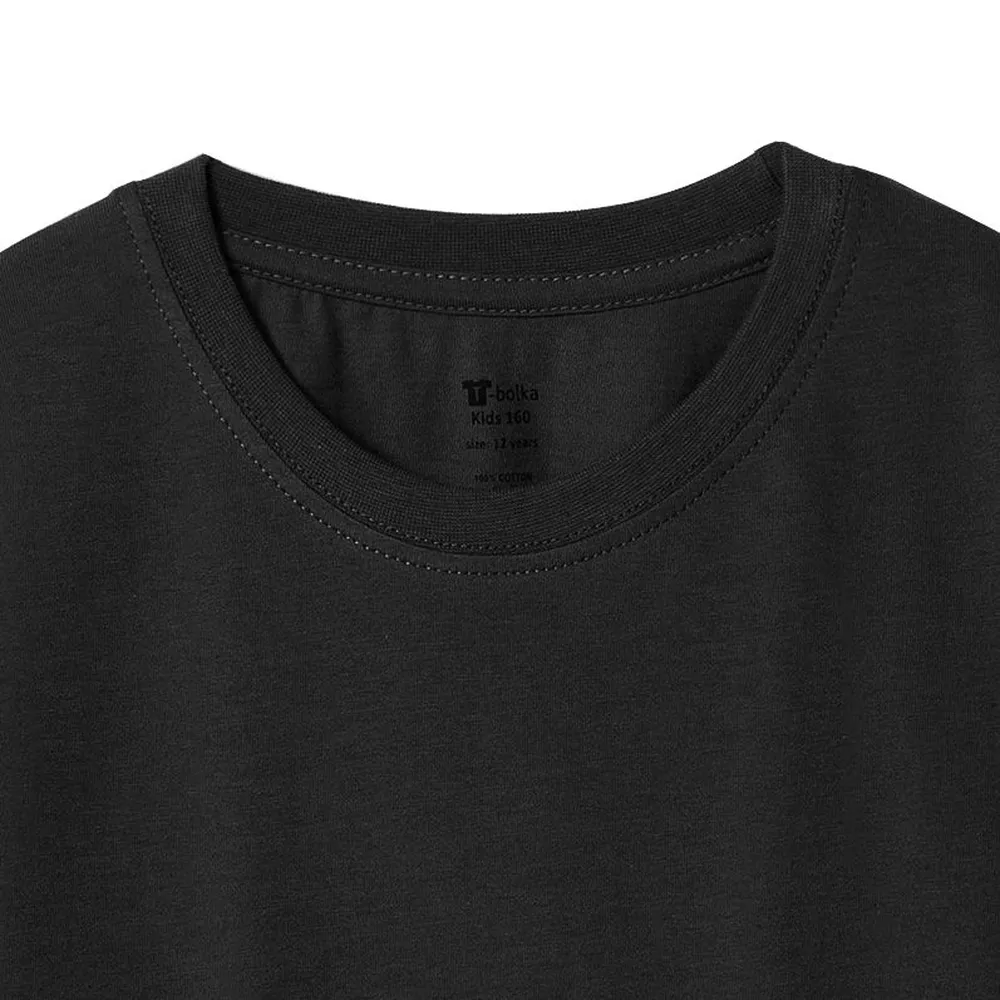 Футболка детская T-Bolka Kids, черная, 14 лет заказать онлайн с вашим дизайном на заказ в Москве и области