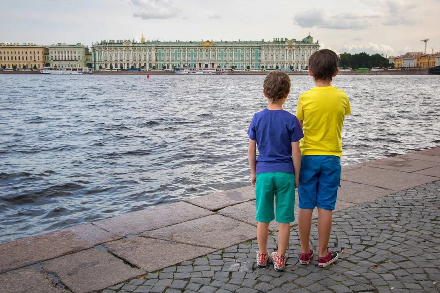 Футболка детская T-Bolka Kids, ярко-синяя, 14 лет заказать онлайн с вашим дизайном на заказ в Москве и области