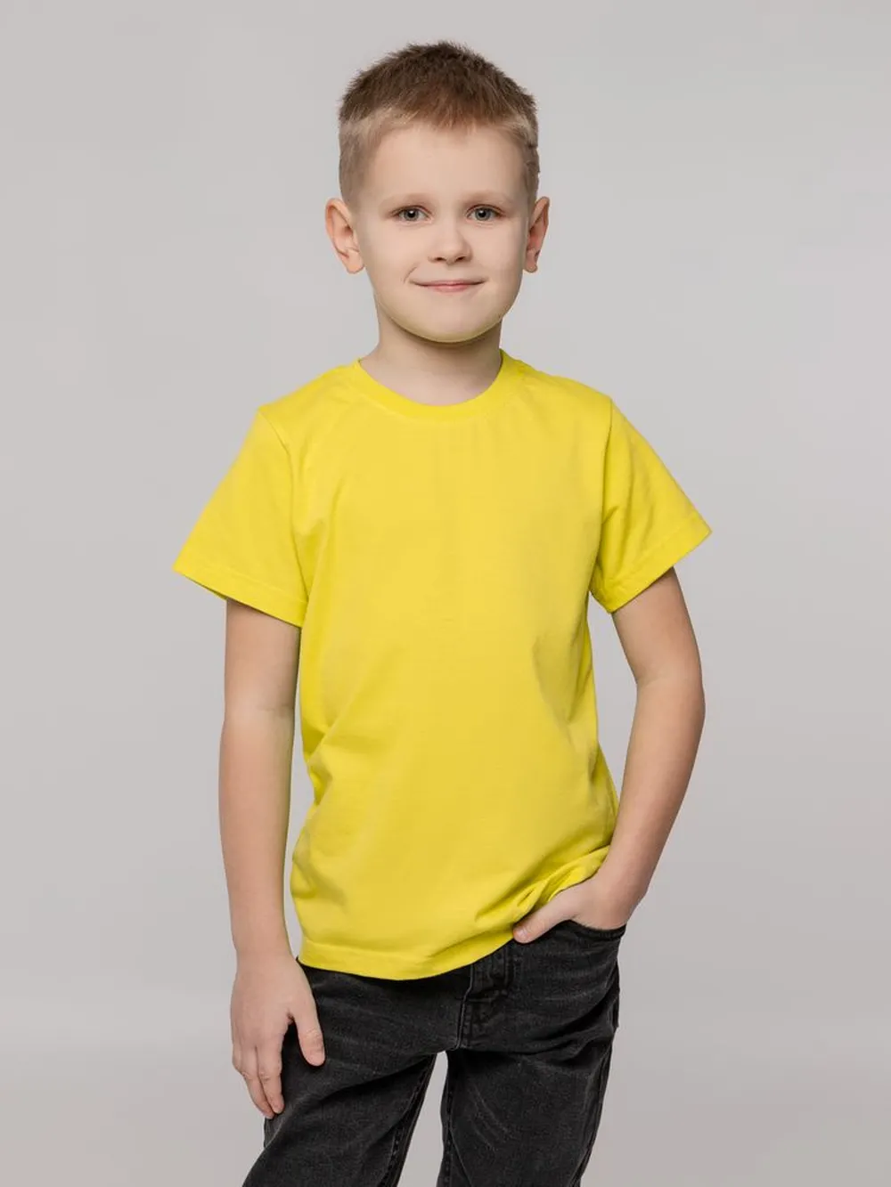 Футболка детская T-Bolka Kids, желтая, 14 лет заказать онлайн с вашим дизайном на заказ в Москве и области