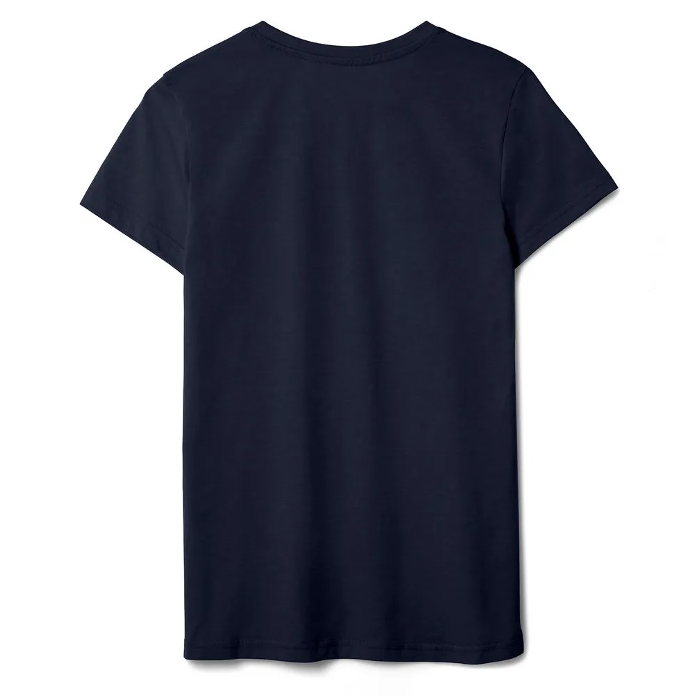 Футболка женская T-bolka Lady темно-синяя, размер XL заказать онлайн с вашим дизайном на заказ в Москве и области