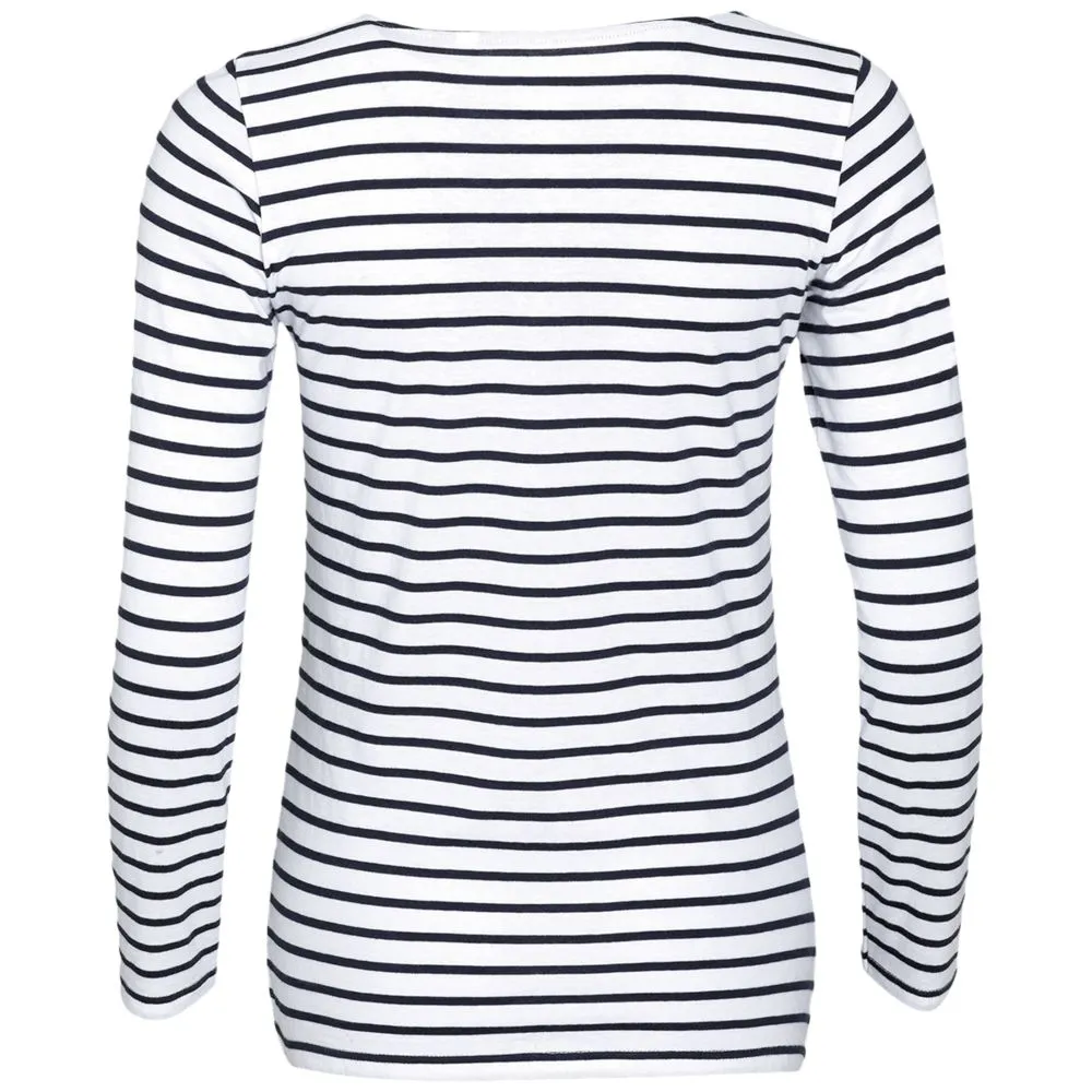 Футболка женская Marine Women, белый/темно-синий, размер XL заказать онлайн с вашим дизайном на заказ в Москве и области